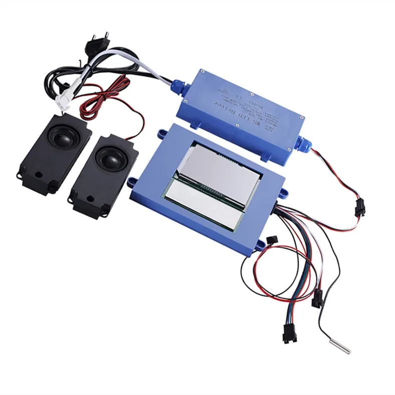 Multi Touch Time&Temp&Wifi&Speaker&Music colorful LCD screen Sensor Switch 12V Phone link dream blue tooth sensors for mirror