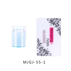 2023 Hot Sell Plastic Template Custom Printing  DIY Transfer Nail Art Stamp Plate Nail Art Stamper Clear Silicone Stamping Jell