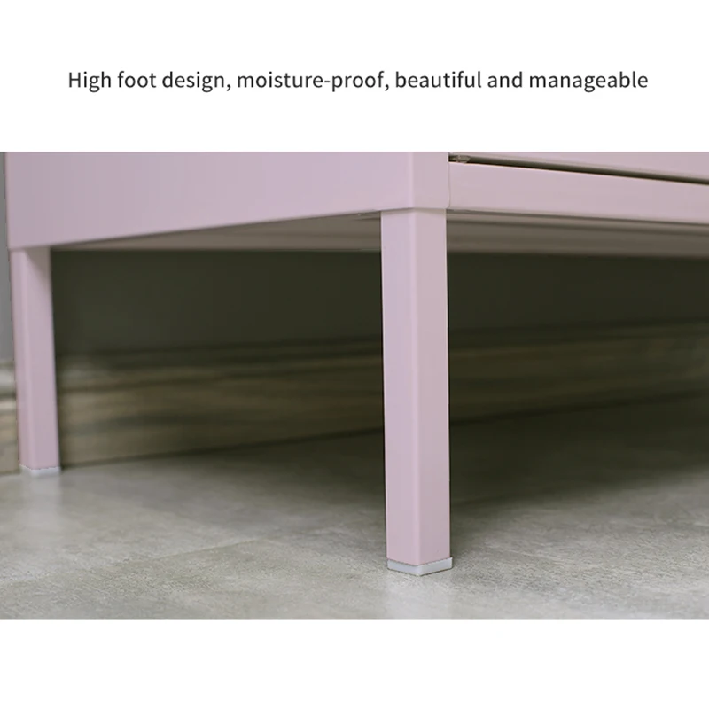 Modern colorful  home furniture steel drawer storage cabinet for living room metal swing door cabinet with 2 drawers