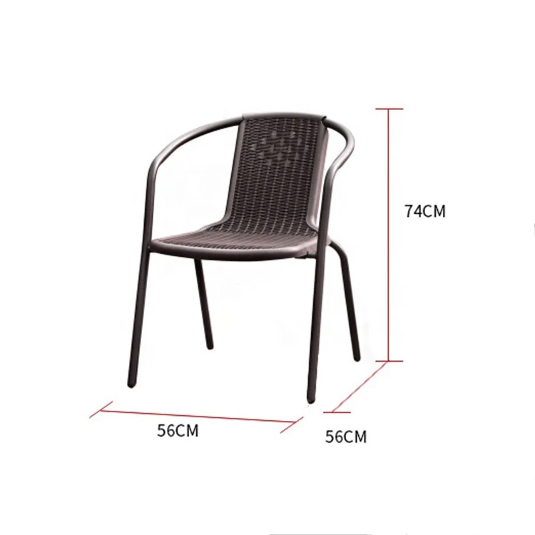 Factory living room chairs outdoor rattan cafe chair wicker patio garden furniture rattan modern dining chairs