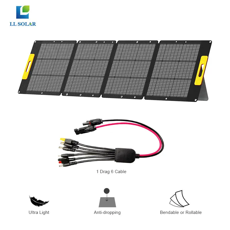 Outdoor Portable Solar Panel 200W 300W 400W Folding Solar Panel for Phone Battery Outdoor Foldable Solar Panels