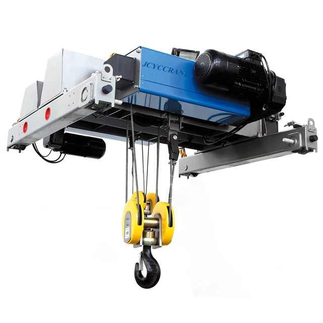 Double girder European quality overhead crane trolley electric cable hoist