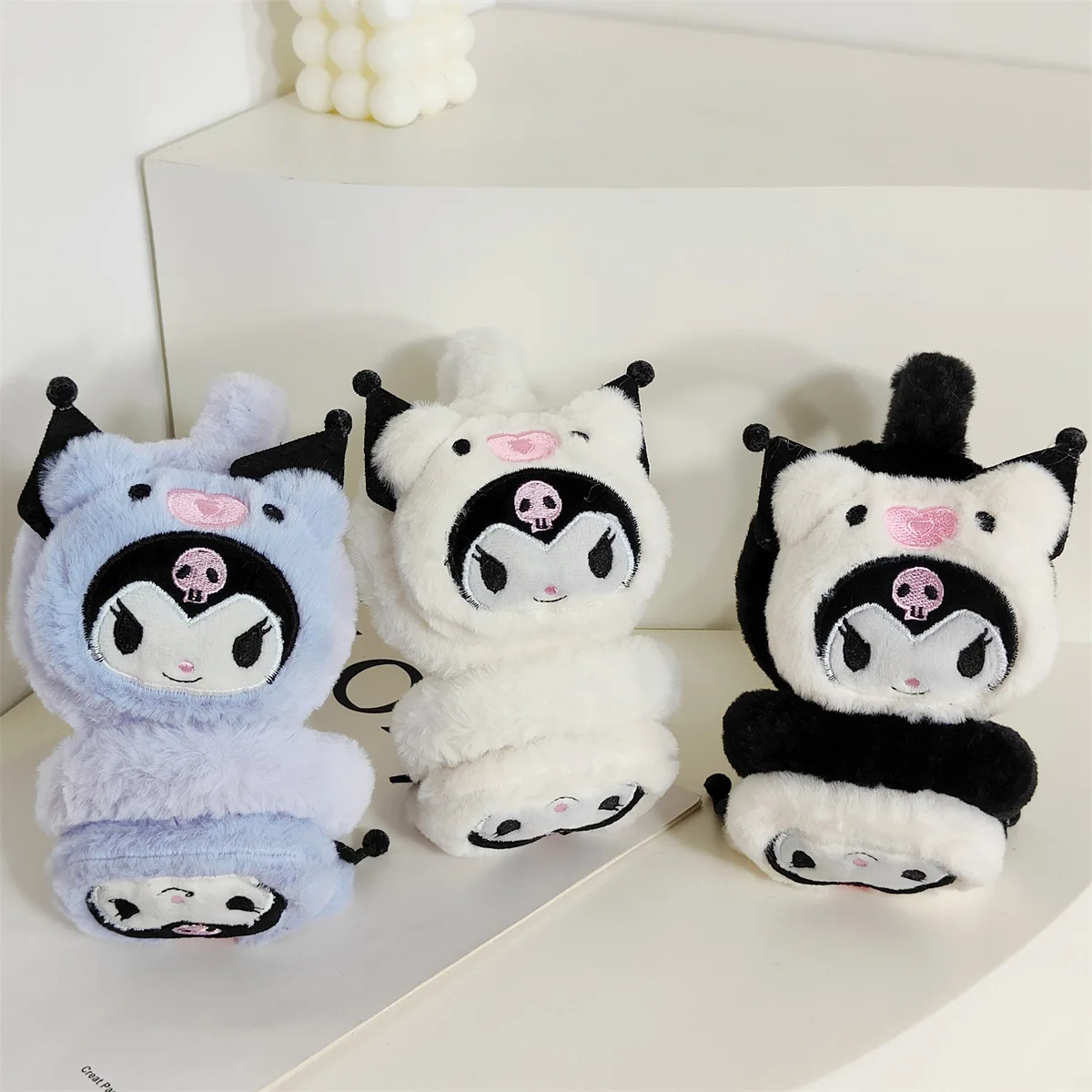 Wholesale cute animal kids cold winter ear muffs headphone fluffy furry plush baby earmuffs for kids
