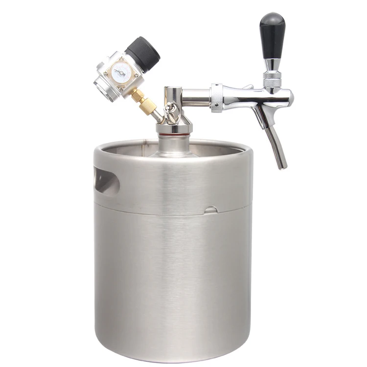 2L 3.6L 5L 8L Beer Barrel Dispenser System SUS 304 Beer Keg Dispenser
