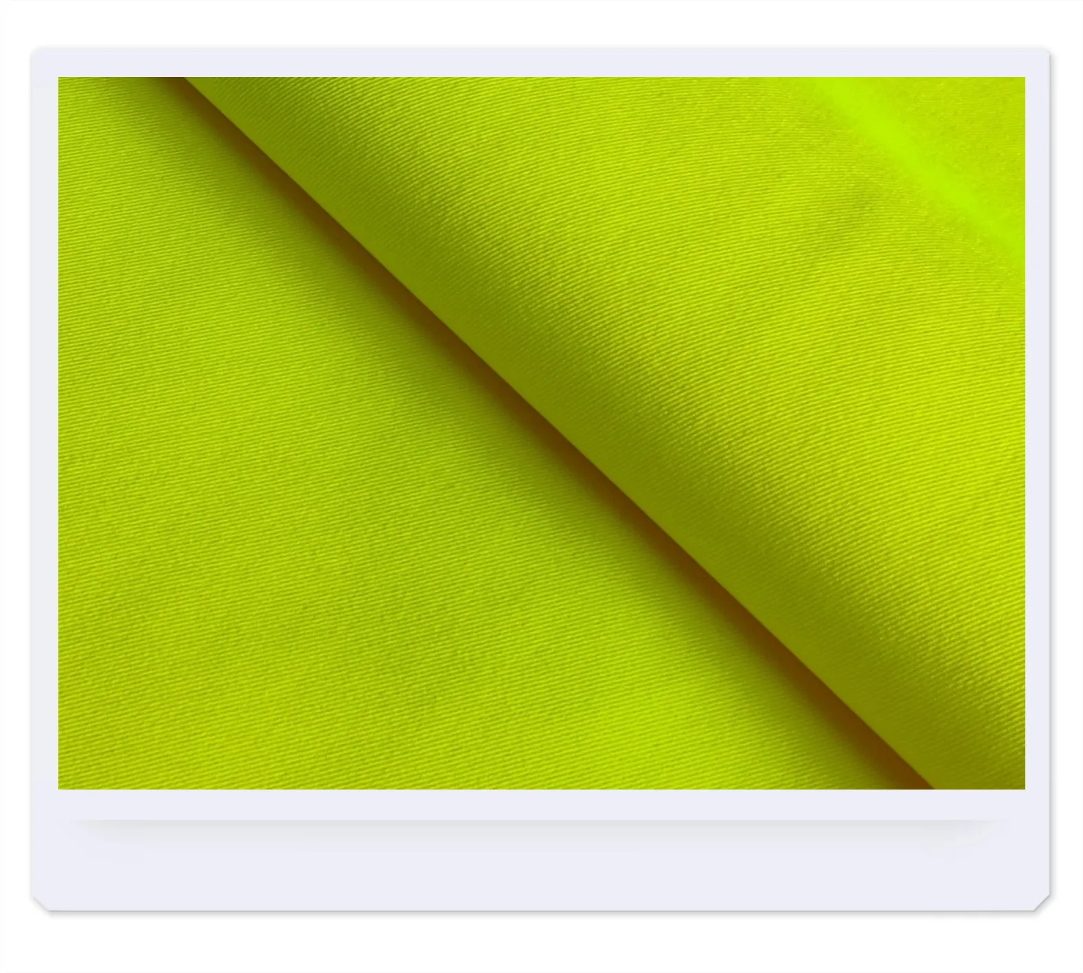 Fluorescent yellow 75D semi-dull mechanical elastic four-sided composite polar fleece