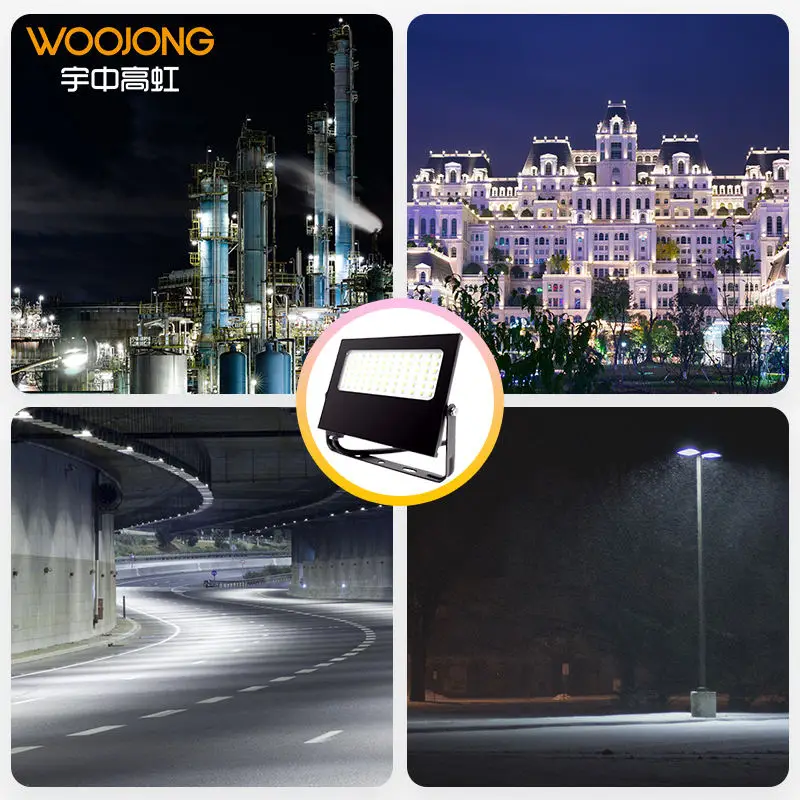 WOOJONG высококачественный светодиодный прожектор с IP66 водонепроницаемый используемый в спорте садовый 50/100 Ватт уличный светильник