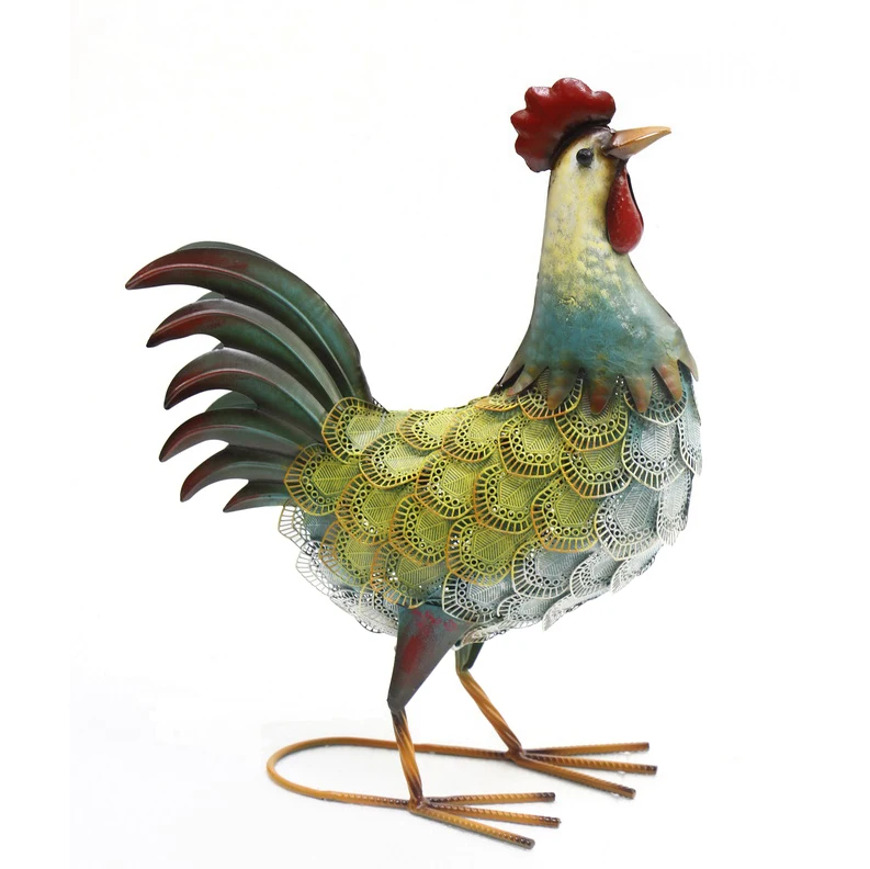 New Arrival Peacock Statue Home Decoration  Garden Decoration Outdoor Metal Decorative Roosters