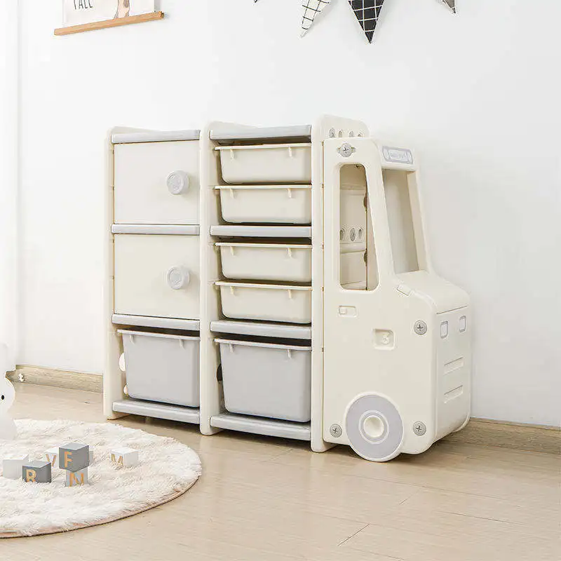 Durable Baby Kid Toy Storage Boxes Shelf basket Toy Car Storage Children Toy Storage Kids Box Furniture