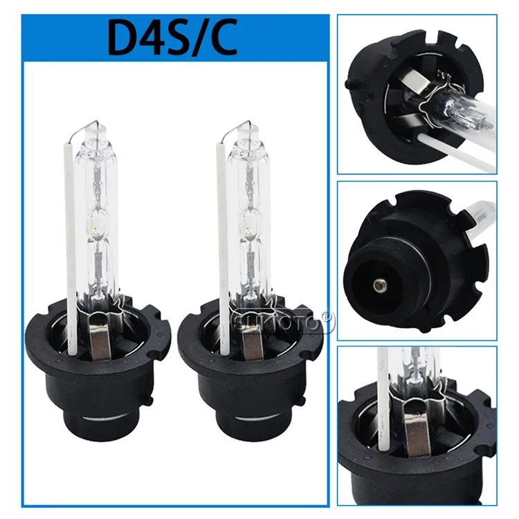 SUKIOTO 2 шт Оригинальные OEM 35W 55W ксеноновые лампы D2S D2R D4R D4S 6000K 4300K 5000K 8000K 10000K металлический коготь