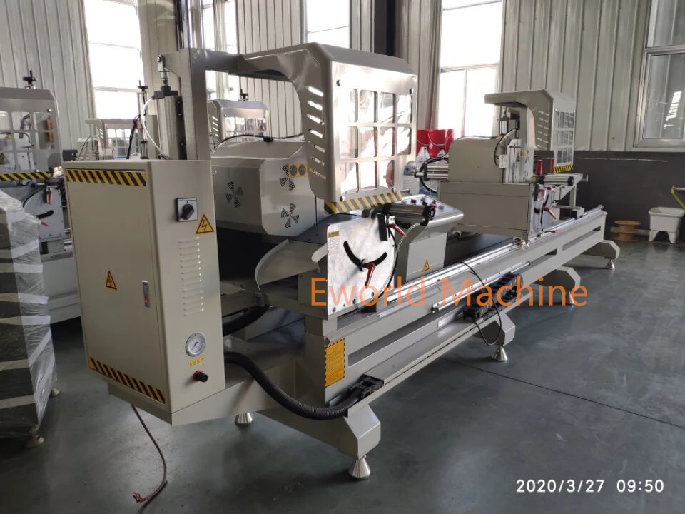 Aluminum Double Head Cutting Saw 450-3700mm automatic cutting saw for aluminum and pvc window and door frame with digital play
