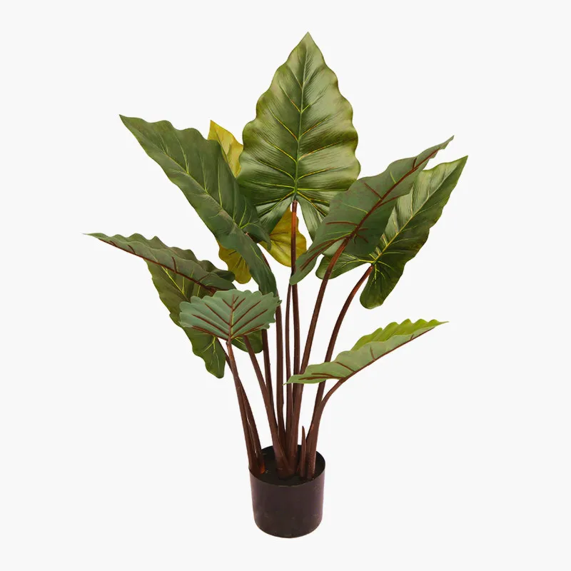 YD29507 6 leaf rain bow artificial plant for sale outdoor artificial natural plant