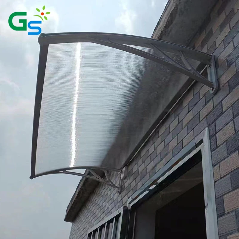 Easy Install Diy Polycarbonate Awning Shade Canopy Plastic Window Awning For Outdoor Sunshade