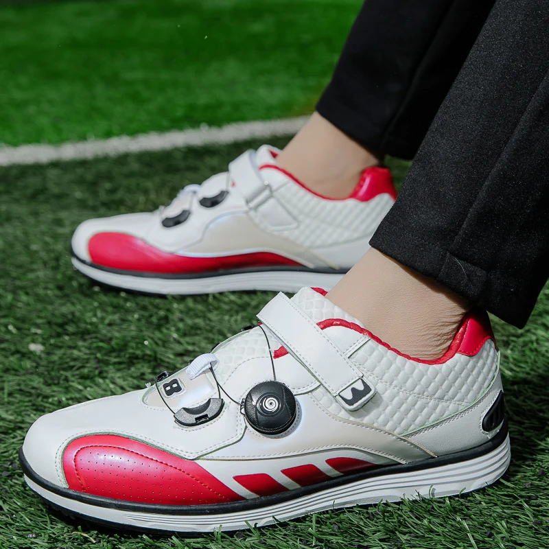 New Golf Shoes Men Sports Shoes Waterproof Rotating Buckle Breathable Golf Sneakers High Quality Professional Golf Trainers Men