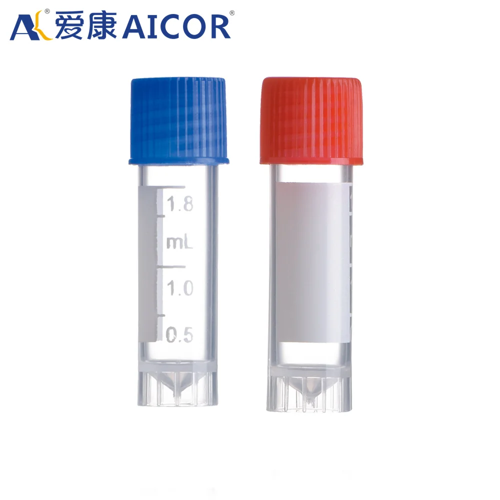 Aicor  Imported PP Material 1.8ml self-standing freezing tube with scale laboratory Medical Plastic Product