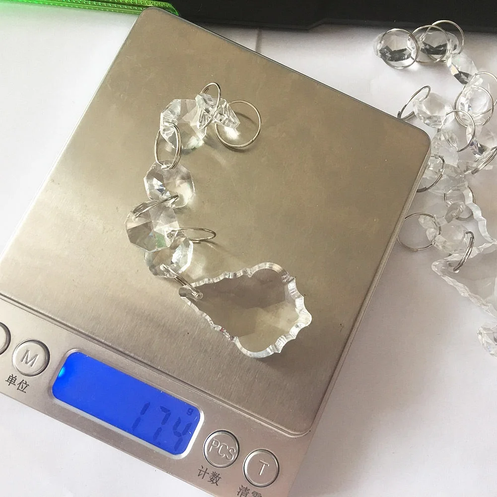 Handmade Crystal Chain Chandelier Glass Maple Crystal Lamp Prism Pendant Ab K9 Crystal Glass Flower Chandelier Parts