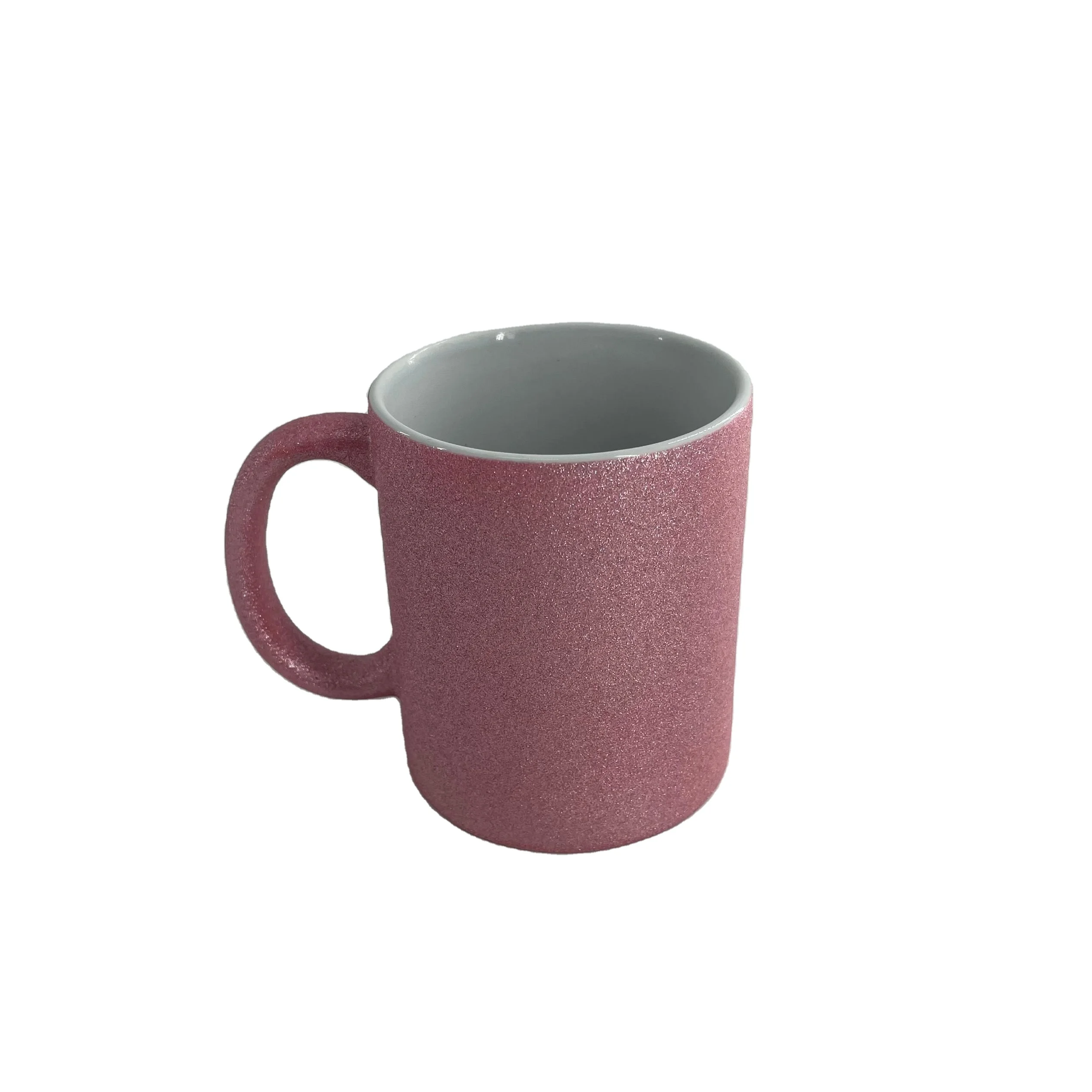 Factory supply wholesale plain ceramic mug crystal mugs ceramic roses with logo