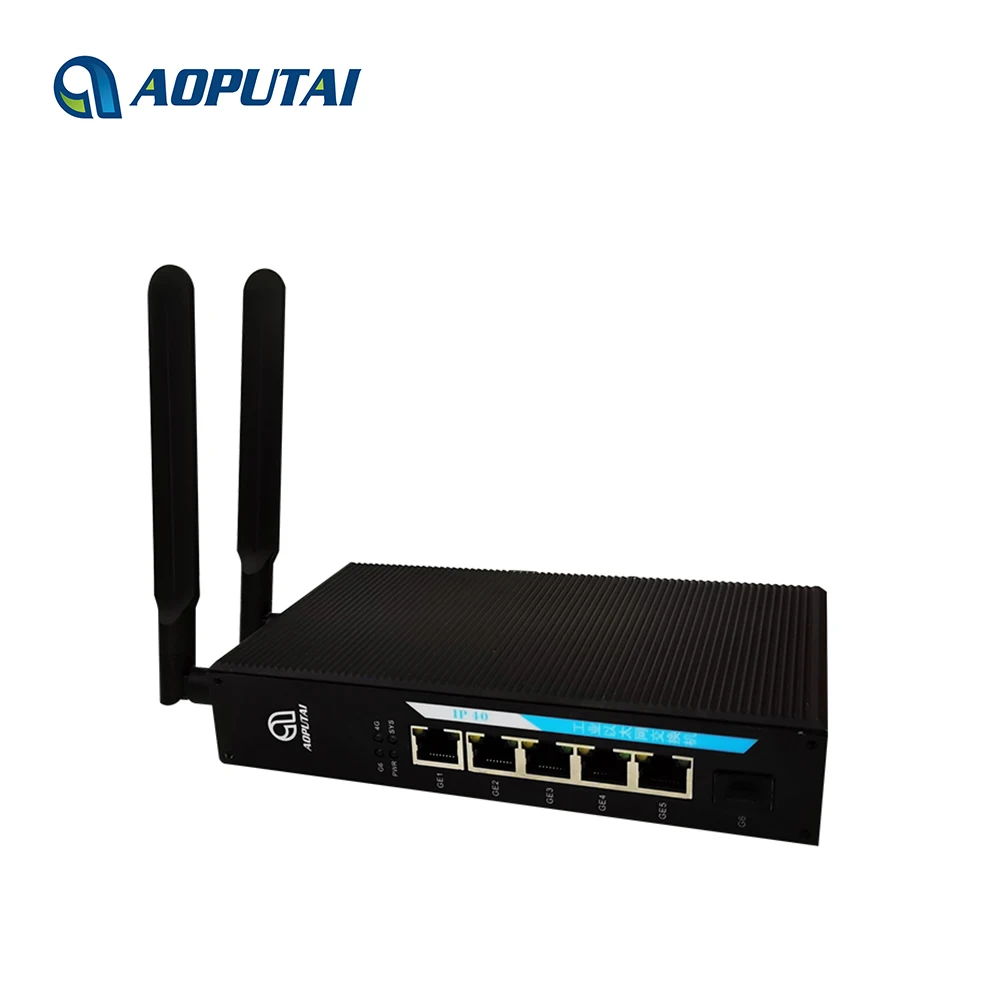 6 gigabit port 802.11 300Mbps 4G industrial router for security energy financial industry