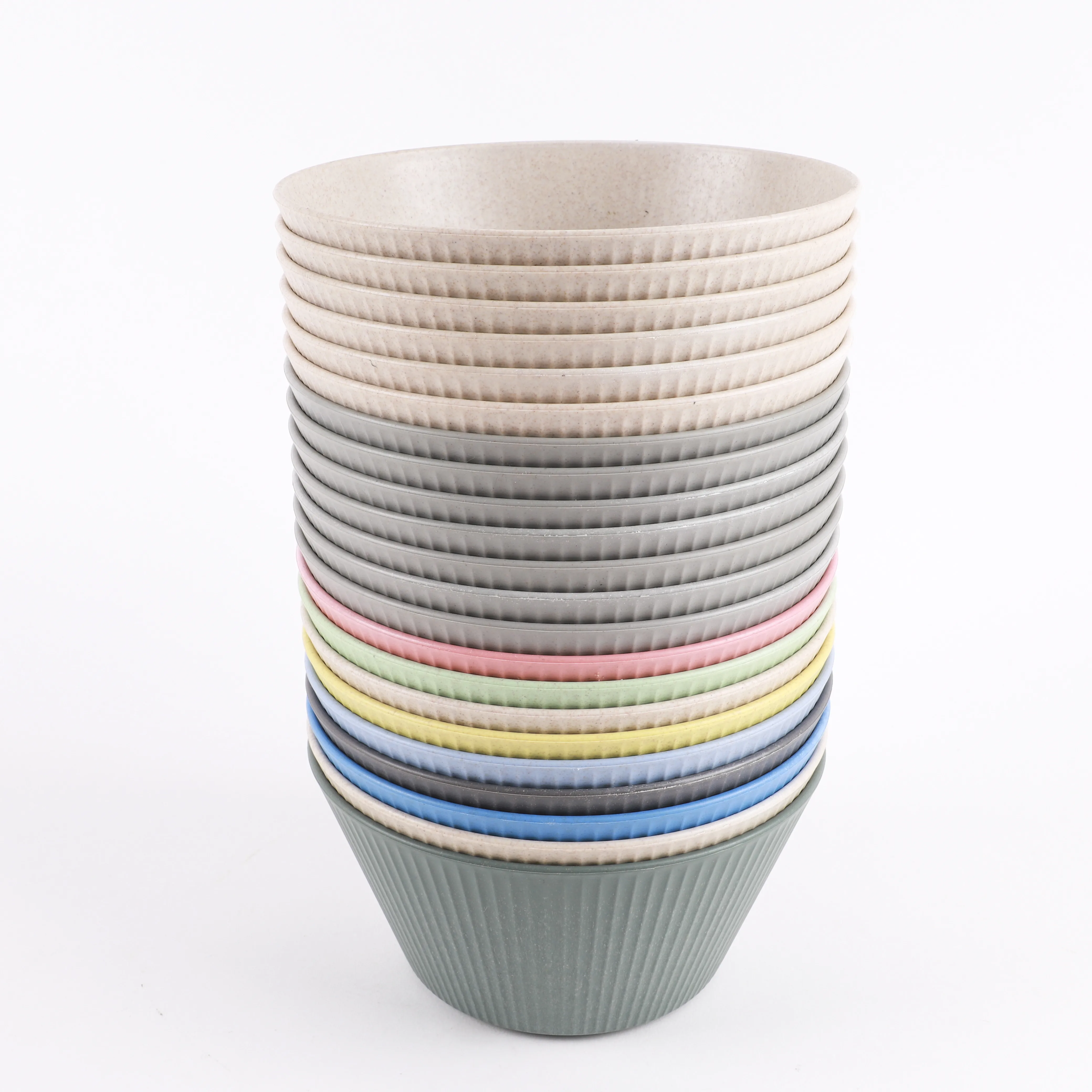 30 Oz Unbreakable Wheat Straw Fiber Lightweight Bowl Sets Dishwasher & Microwave Safe for Rice Soup Bowls