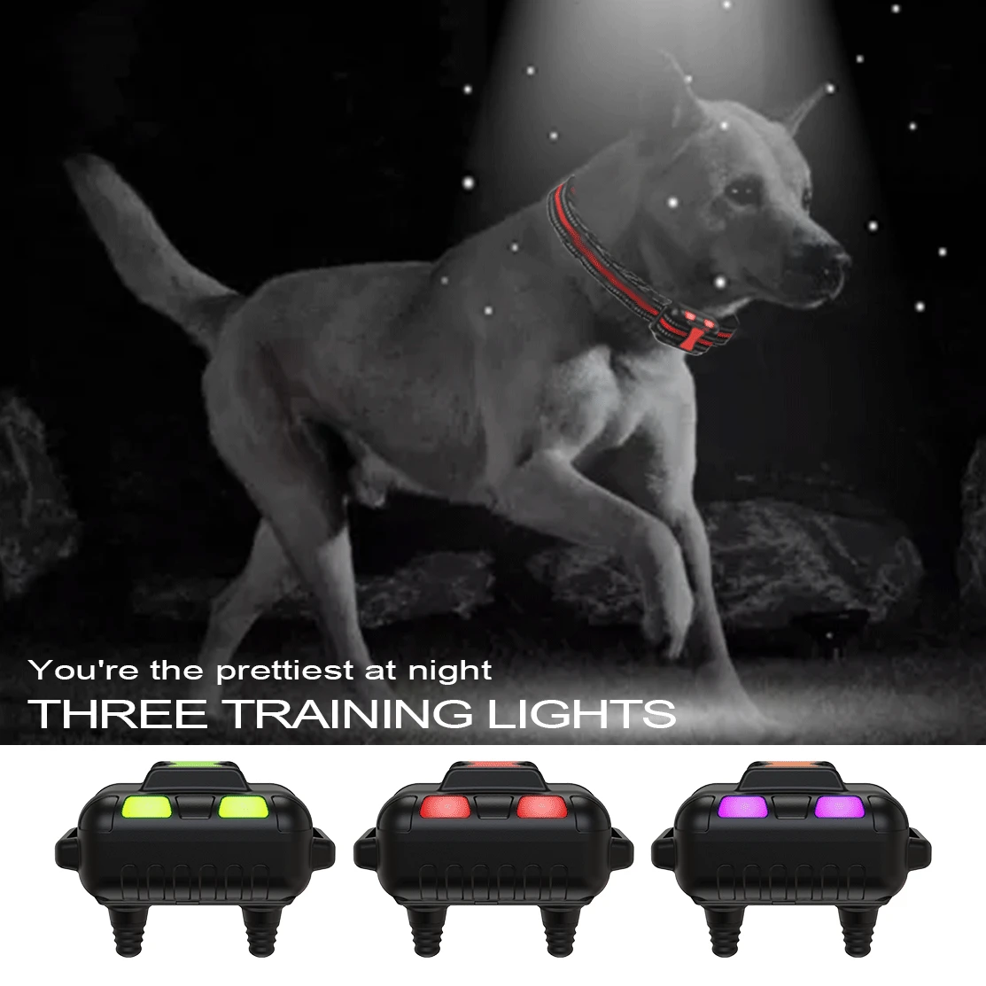 
Amazon Top Seller Dog Shock Training Collar Rechargeable Remote Dog Slave Training Collar Safety Bark Control Collar 