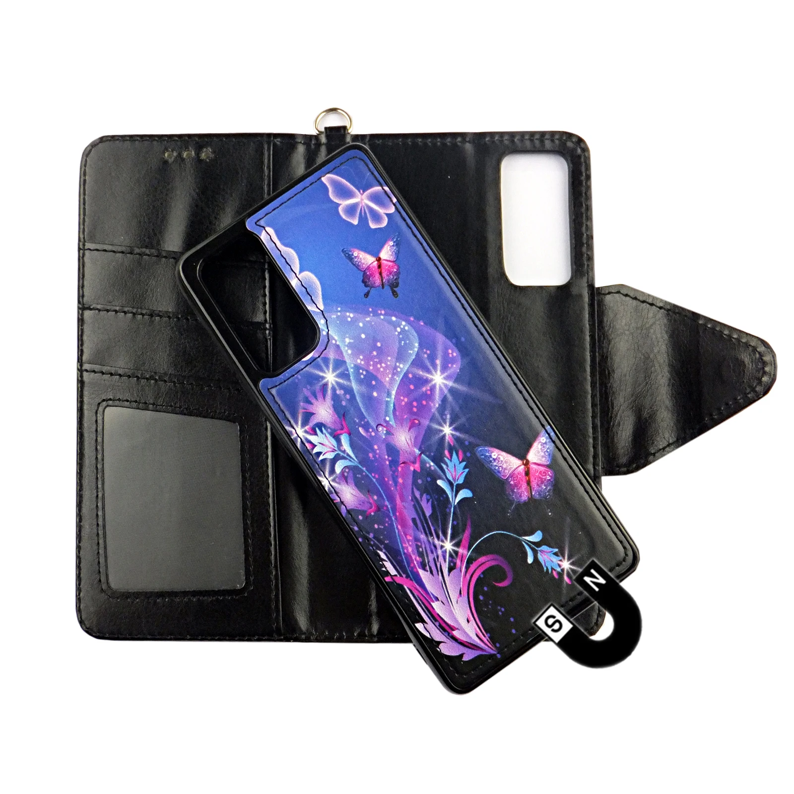 Wholesale Customizable Leather Water Phone Case Detachable Car Bag Flip Mobile Cover For Samsung Galaxy A03 Core A04s A02 A01