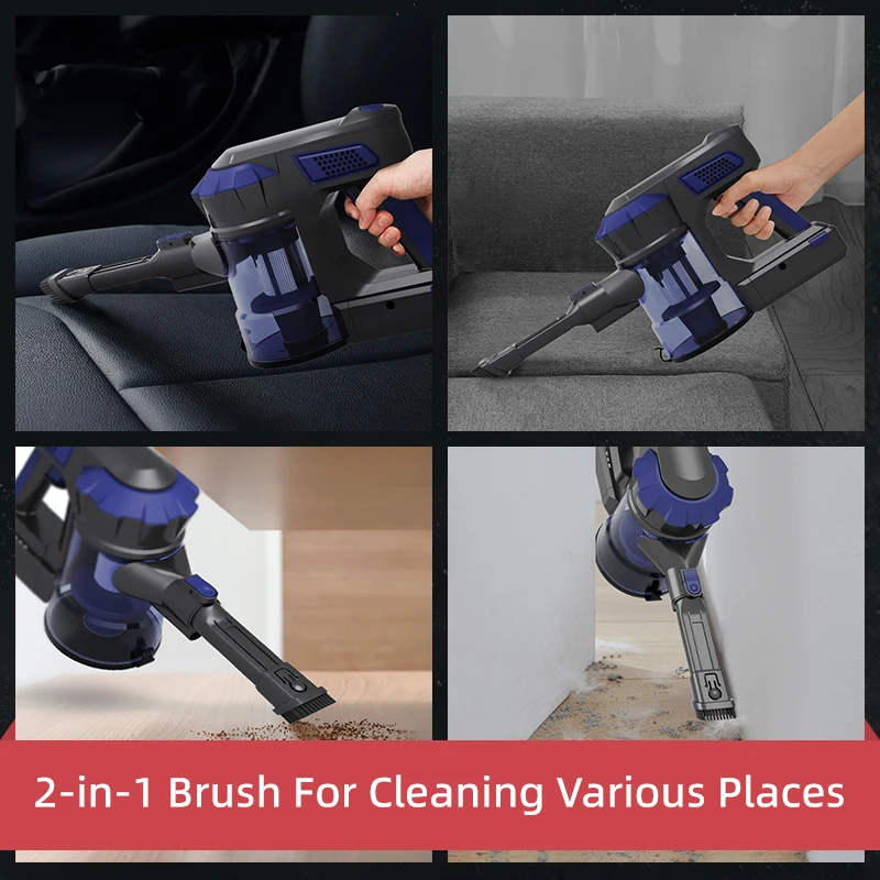 Klinsmann Rechargeable Battery Operated Cordless Handheld Car Vacuum Cleaner