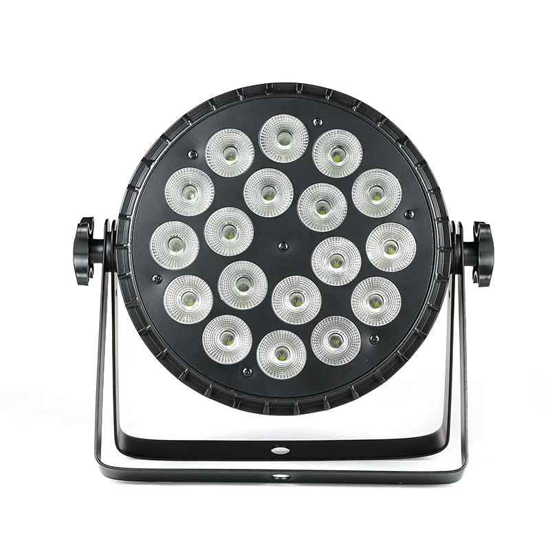 Factory Direct sales 18 RGBWYA 6-inch waterproof Par lights with DMX controlled sound activation for DJ disco nightclub parties