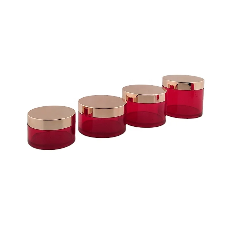 5ml 10ml 15ml 20ml 25ml 30ml 50ml 100ml Recyclable Rose Golden PETG Jar 1 Oz 8oz 5g 50g Frosted Rose Gold PETG Jars