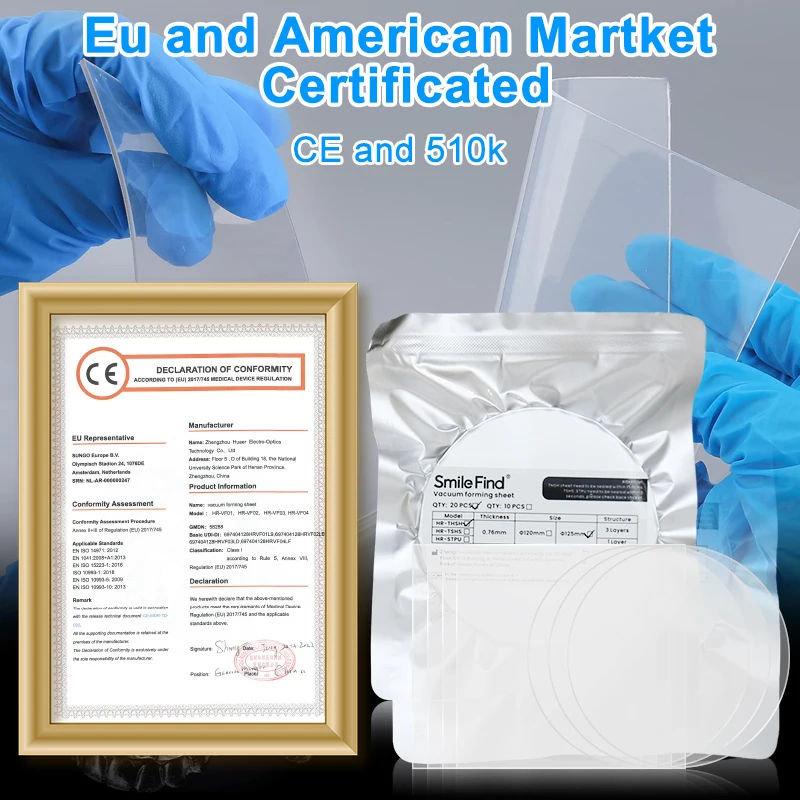 Thermoplastic Urethane Aligner Retainers Material Tpu Clear Aligne Hard Square Round Orthodontic Dental Soft Splint Sheet