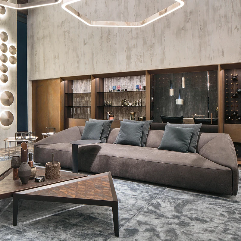 Hot sale new arrival leather sofa 2 seater modern luxury italy sofa wooden living room sofa for home