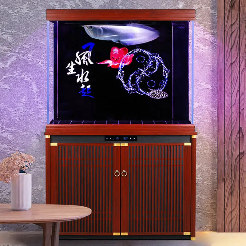SUNSUN Landscape  Large Chili red arowana tank Ecological bottom filter Fish tank 1.5m Living room aquarium HXT series