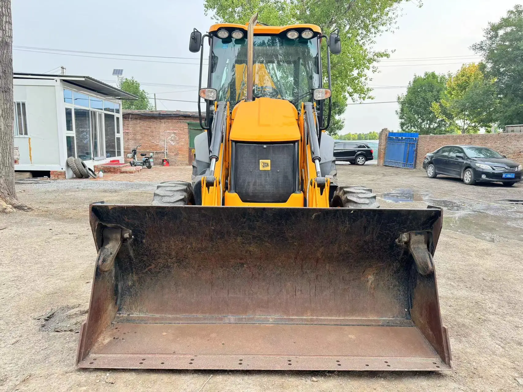 Высокое качество ИСПОЛЬЗУЕТСЯ JCB 3CX колесный погрузчик для строительных работ включая функции экскаватора