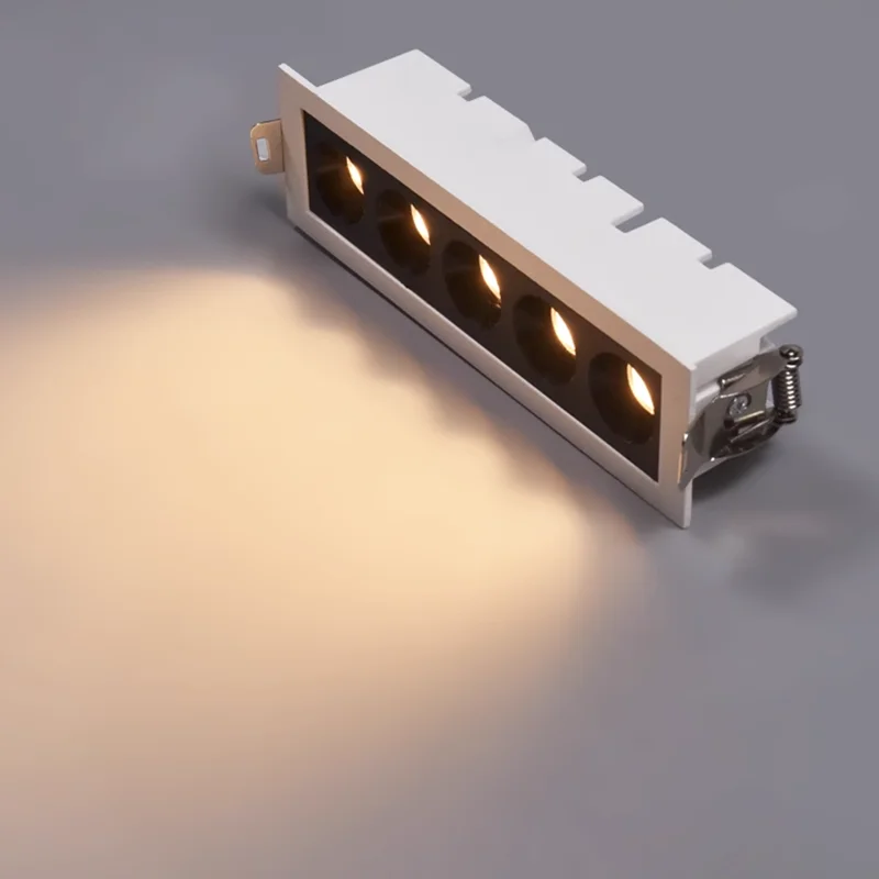 cheap price DOB recessed laser blade led light white black Strip shaped LED spotlight 5W 10W 15W 165-265V linear led spot light