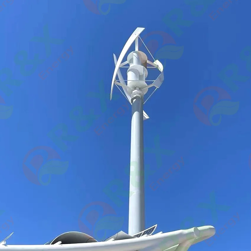 5KW 20kw 30KW 50KW Wind Turbine Generator 10KW Solar Panel Hybrid Power System Free Battery Bank Alternative Energy for Home Use