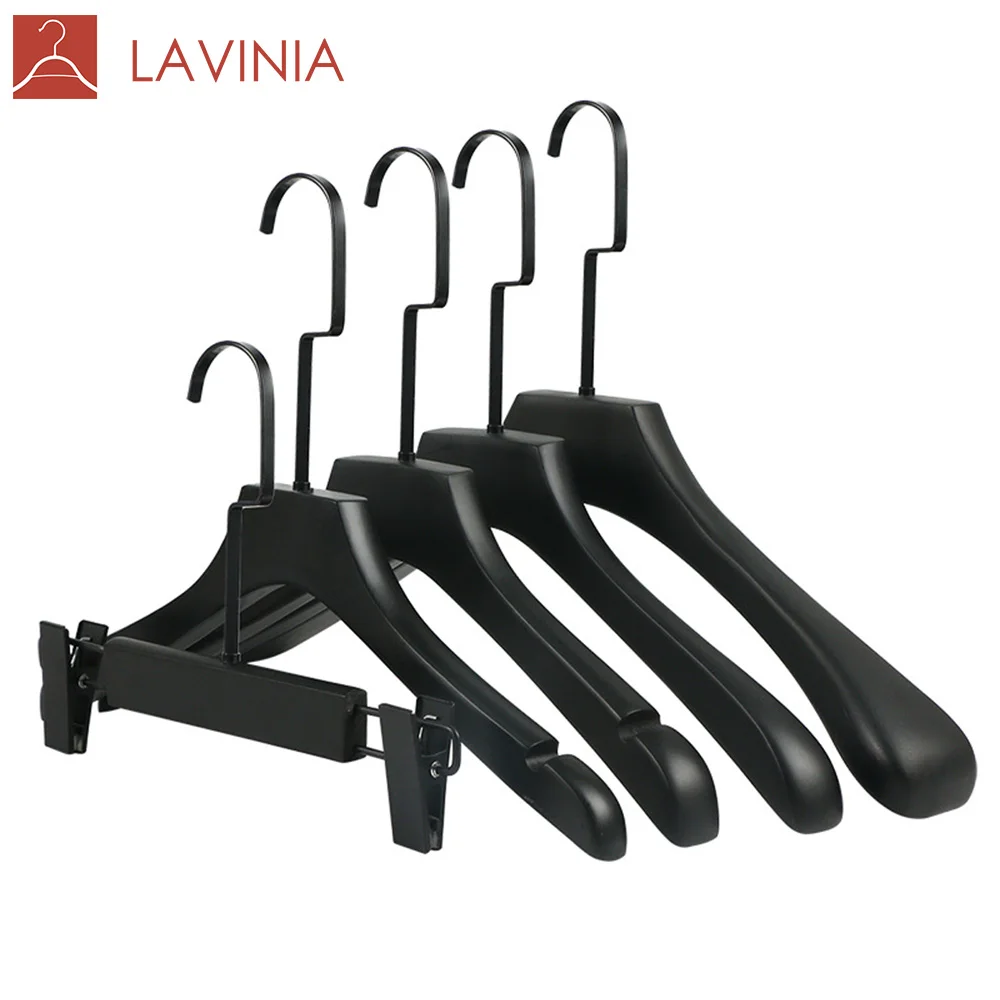 Clothes Shops Coat Black Color Clothing Hanger