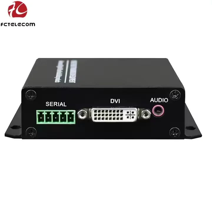 1 канал 4K DVI волоконный расширитель преобразователь в