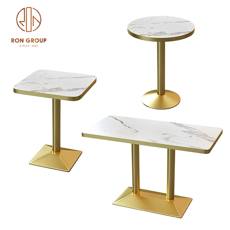 modern marble hotel restaurant furniture metal leather booth sofa seating coffee shop tables and chairs set