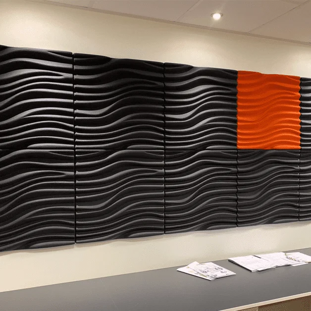 Modern Design 3D Polyester Fiber Wall Acoustic Panel Sound Absorbing Material for Hotel Use