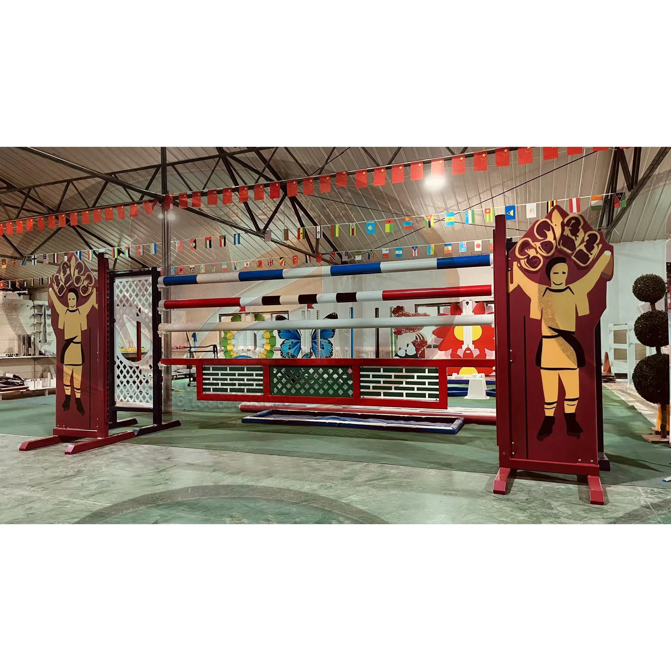 Reeds Grant Prix Show Jump Equipment Whole set customized Aluminum frame for Equestrian competition