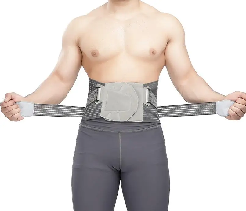 Customized Logo Air Pad Lower Back Belt Adjustable Working Sports Lumbar Waist Support Brace