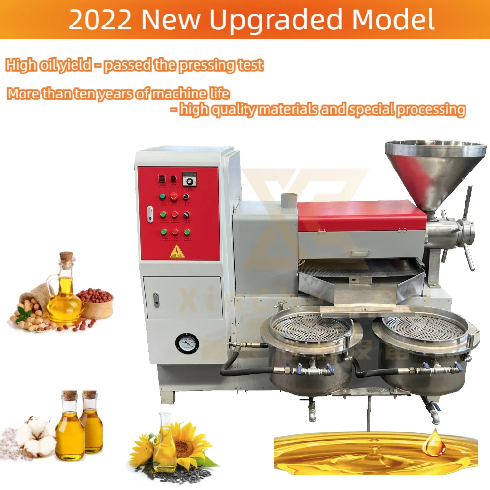 Durable Automatic Oil Press Equipment Rapeseed Combined Peanut Oil Screw Press Machine