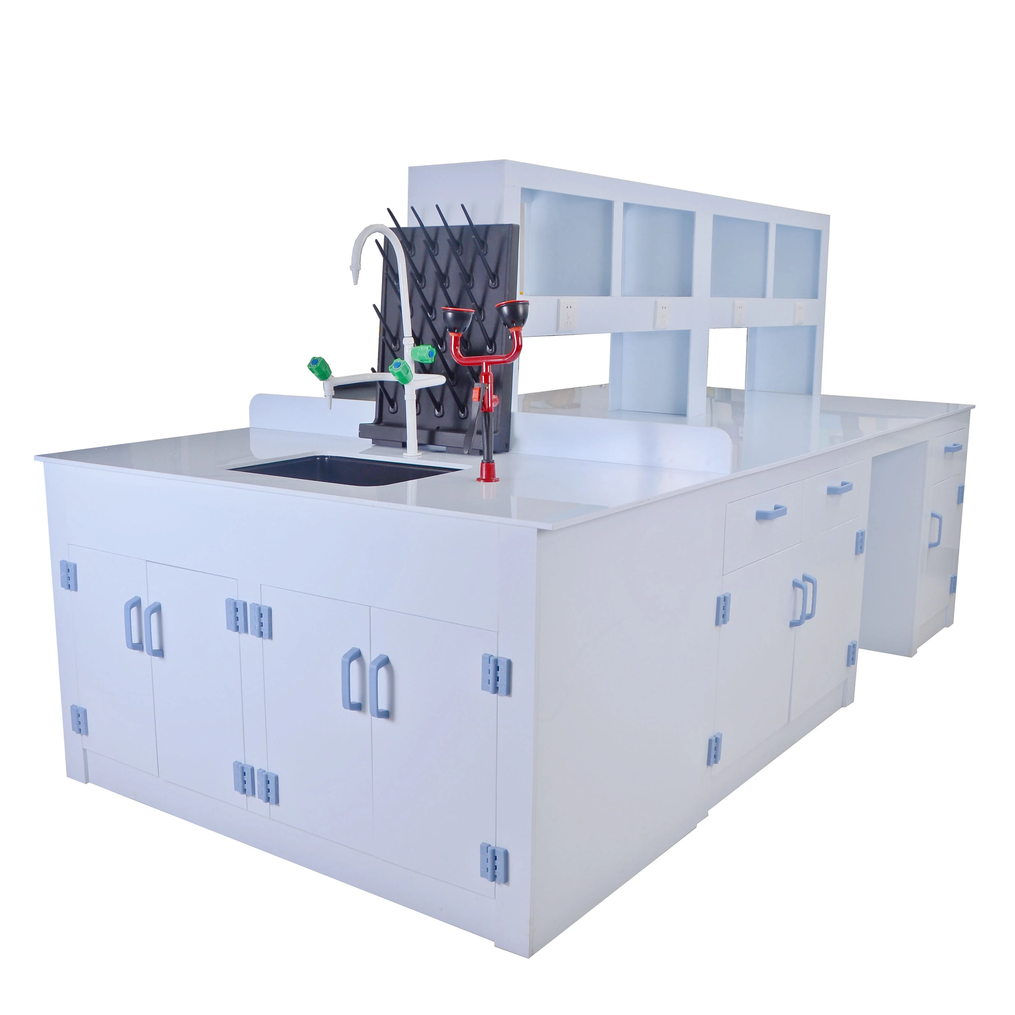 Quality Assurance PP Lab Furniture Side Bench And Lab Center Bench Great Anti-corrosive