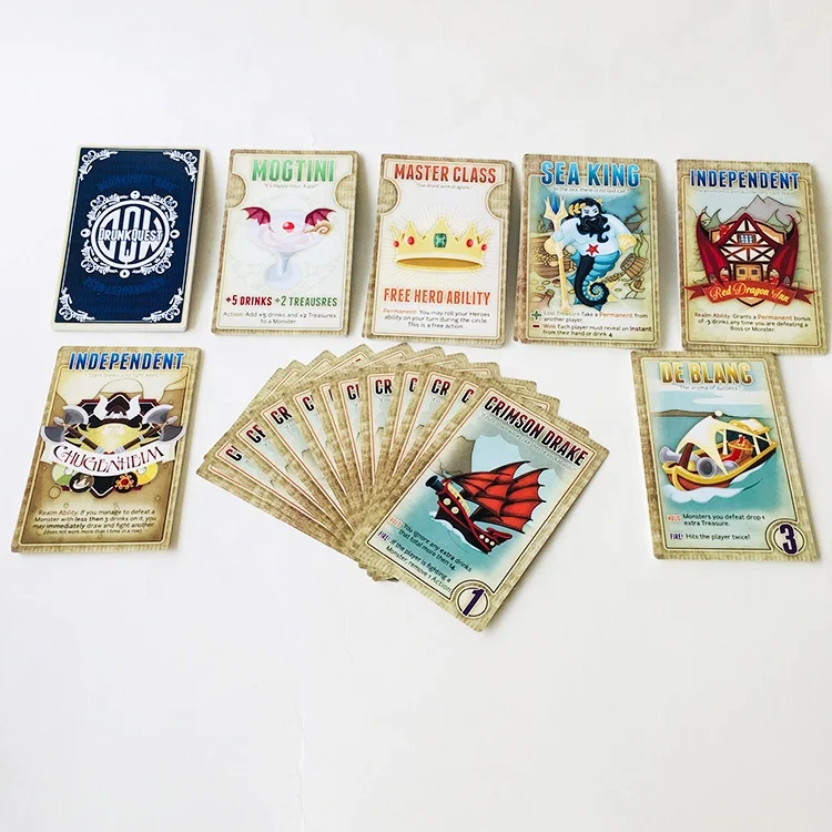 
Custom Logo Round Game Playing Cards 