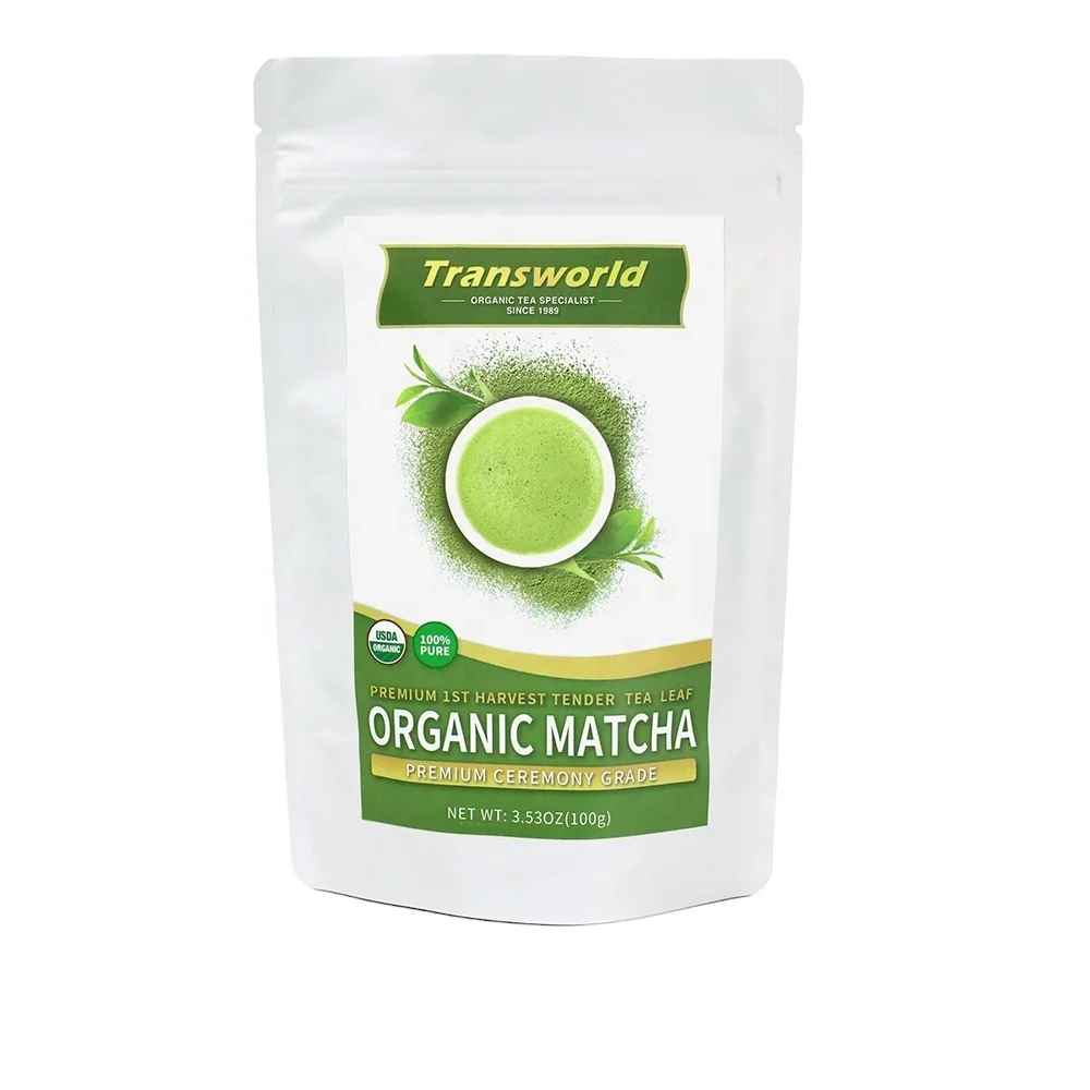Private label OEM Japanese ceremonial grade matcha tea powder the slimming matcha tee