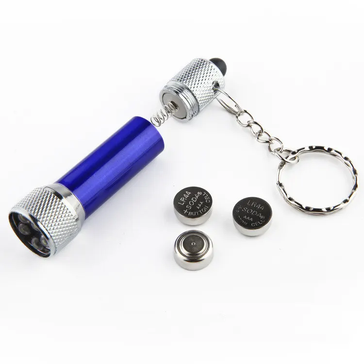 LFT010 Mini Aluminum Keychain Light 5 LED Strong Light Handle Torch Flashlights