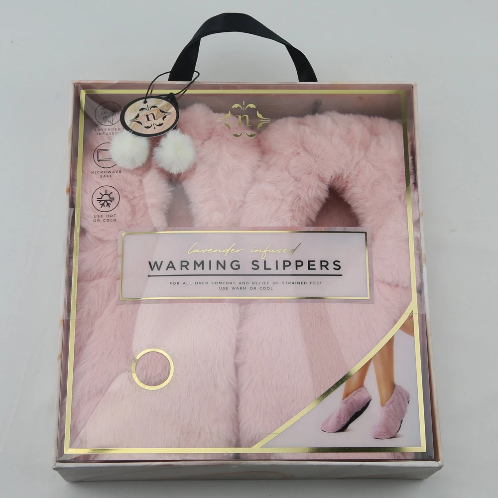 Professional Home Products manufacturing Physiotherapy products Microwave Warm Slippers no harm material warm winter slipper