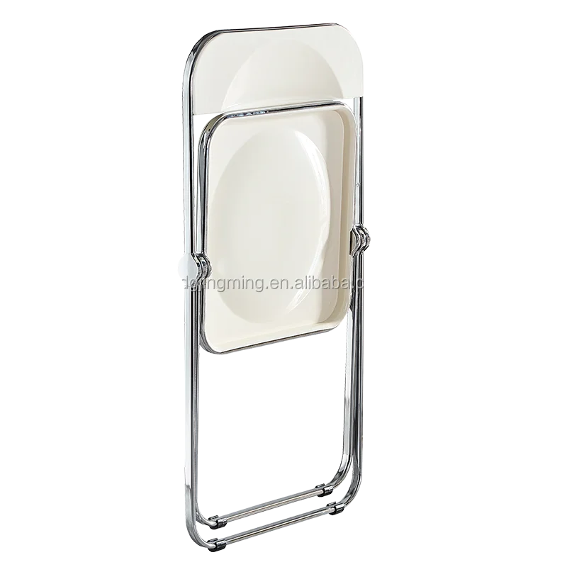 white plastic folding Plia Folding Chairs