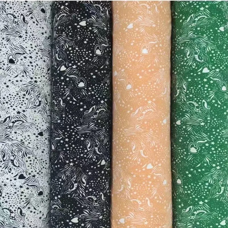 Wholesale High Quality 100%polyester Fabric Roll Popular Floral Silk Screen Prints Satin Crepe 4-Way-Stret Fabric For Garment