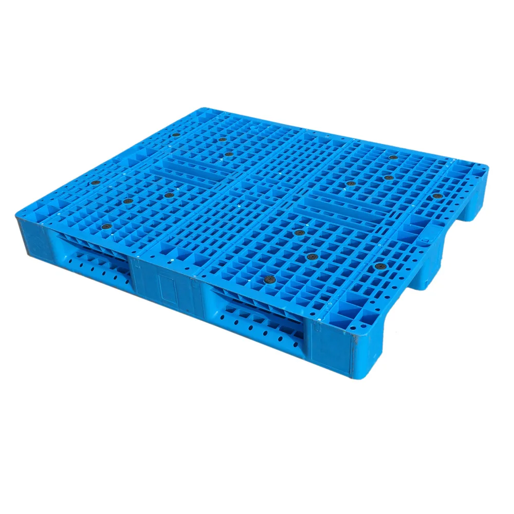 Precision manufacturing hdpe large single face perforated nestable Rack Plastic Pallets for Industrial Rack
