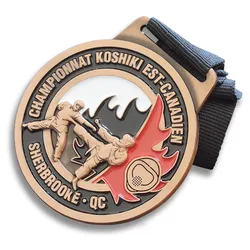 Manufacture Zinc Alloy Bodybuilding Judo Taekwondo Boxing  Race Graduation Medal for Souvenir