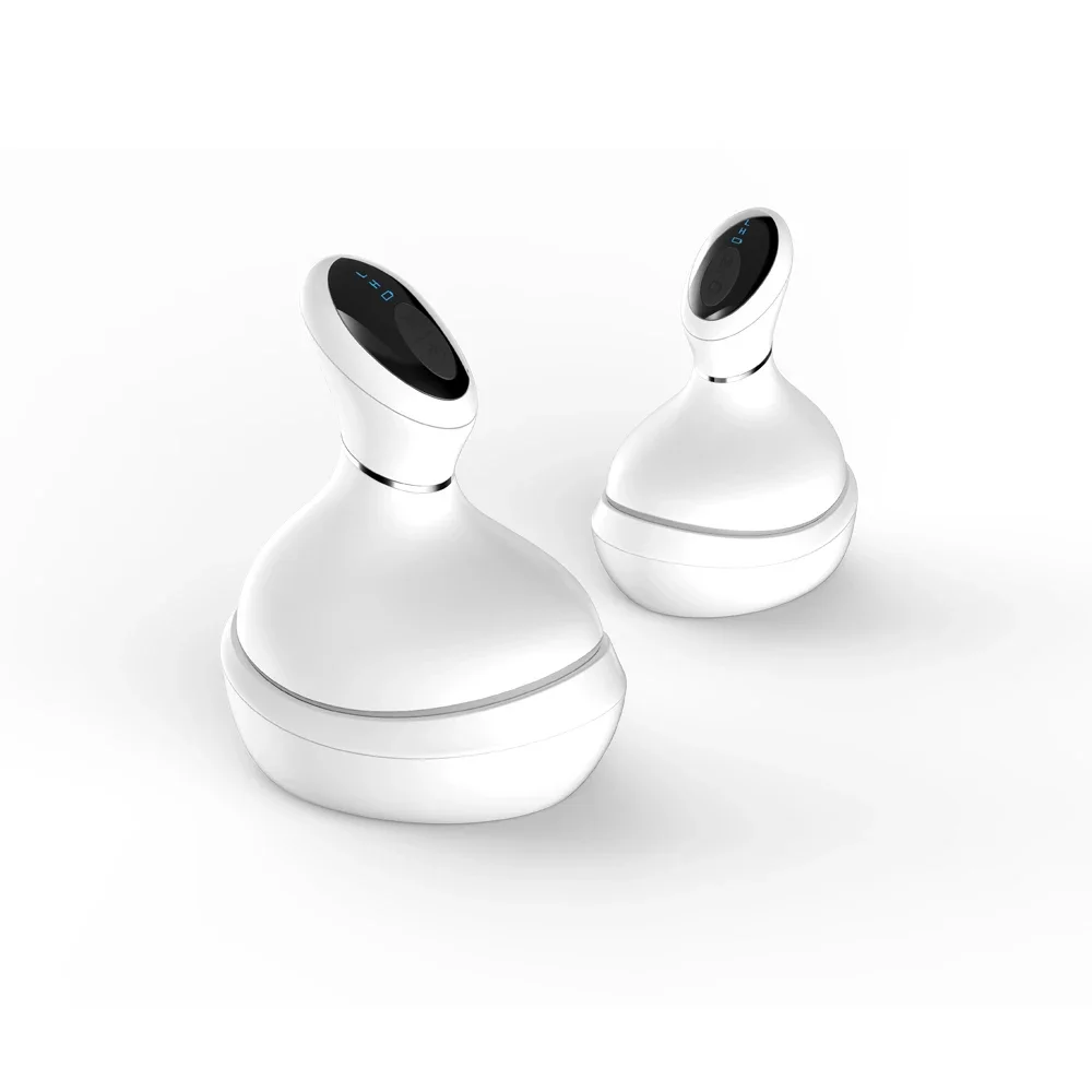 2024 Electric Heat Massage Scalp Comb Massager Portable Handheld Vibrating Head Massager for Hair Deep Clean Growth